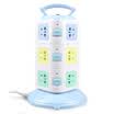 Good lengon vertical socket three 12-pin plug strip plug-in sub-control panel patch panel overload protection GB combination hole 18 meters