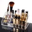 Melody transparent cosmetic storage box desktop makeup box dressing table lipstick rack jewelry finishing box