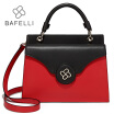 BAFELLI Autumn&winter the new split lether handbag dual-use hasp shoulder bag red black bolsa feminina women messenger bags