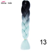 Silky Strands 24 100g Ombre Synthetic Braiding Hair Extensions For Crochet Braids Kanekalon Jumbo Braids Two Tone Ombre Color 1p