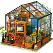 If the state Christmas gifts childrens three-dimensional wooden puzzle assembled model handmade cottage - Casey 104