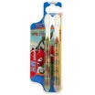 Three laugh minicool silk soft toothbrush fine hair soft fur plant zombie 2 pack color random