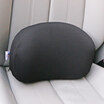 Zhian multi-purpose lumbar car memory cotton office chair waist backrest lumbar pillow G01S black