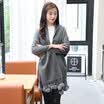 STORY Of SHANGHAI Ladies Woolen Scarves Warm autumn&winter warm solid shawl dark red