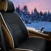 KING ETING car heating cushion winter car warm pad electric heating seat cushion seat single seat 12V single seat heating blac