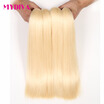 Mydiva 613 Blonde Human Hair Weaves Straight Brazilian Hair 4 Bundles 613 Blonde Straight Virgin Hair