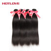 HOTLOVE Hair Brazilian Straight Hair 34 Bundles Human Hair Extensions 10-28 Inch Natural Color Virgin Hair Weave Can Be Dyed