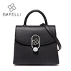 BAFELLI split leather box shoulder bag hasp crossbody bags oval buckle flap luxury handbags women bags designer bolsa mujer
