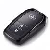 Di Galen Toyota car key bag new Highlander rav4 Rong Kai Camry Corolla double engine Reiz Prado key set modified key shell buckle A smart - electric light blue