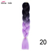 Silky Strands 24 100g Ombre Synthetic Braiding Hair Extensions For Crochet Braids Kanekalon Jumbo Braids Two Tone Ombre Color 1p