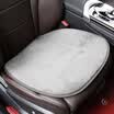 Wufu Jinniu velvet series non-slip car seat cushion car warm plush pad car seat three-piece set of calm gray