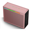Soaiy S-320 Bluetooth Speaker outdoor heavy metal bass touch-screen small artillery cell phone portable card computer mini speaker wireless smart speaker rose gold