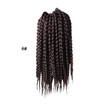 12" 18" 24" Crochet Box Braids Synthetic Hair 12 Roots Pure Colors Crochet Braiding Hair Extensions 90-100 g