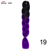 Silky Strands 24 100g Ombre Synthetic Braiding Hair Extensions For Crochet Braids Kanekalon Jumbo Braids Two Tone Ombre Color 1p