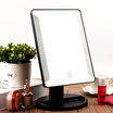 Dimenite led makeup mirror with lamp desktop mirror USB battery powered square HD vanity mirror lamp with black 296