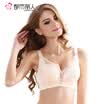 Urban beauty gathered bra women deep V sexy lace gathered adjustable bra ladies underwear 2B6102 lavender purple 75C