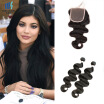 kisshair body wave raw Indian human hair 2 pcslot bundles hair with 44 lace closure