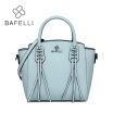 BAFELLI split leather shell shoulder bag Large capacity fashion tassel luxury handbag black bolsa feminina women messenger bag