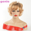 Blonde Wavy Short Wigs Cosplay Wig Synthetic Heat Resistance Hair Ombre Wigs for Women