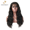 Youth Beauty Hair 2017 top quality 8A Peruvian human hair lace front wig in body wave wholesale price