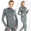 El Monte ALPINT MOUNTAIN Outdoor Running One-piece Hooded Long-sleeved Cardigan Sweater Sports Jacket Women Yoga Fitness Wear Fitness Wear 650-904 Purple XL