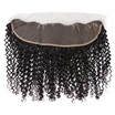 kiss hair ear to ear lace frontal kinky curly remy Indian human hair 413 Swiss lace frontal
