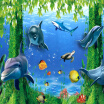 Custom 3D Photo Wallpaper Undersea Tree Dolphin Wall Mural Fantasy Style Childrens Room Wall Paper Home Decor Papel De Parede