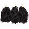 8 inch Ombre Marlybob Crochet Braids 3pcspack Afro Kinky Twist Hair 90gpack Synthetic Crochet Hair Extensions