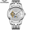 GUANQIN Mens watch business waterproof automatic mechanical watch hollow sports watch