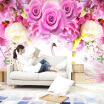 Photo Wallpaper Modern Purple Rose Swan Fashion 3D Wall Mural Living Room Bedroom Home Decor Wall Papers Papel De Parede 3D Sala