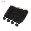 Alot Brand Indian Hair Unprocesse Human Kinky Curly Hair 4 Bundles Kinky Curly No Shedding No Tangle