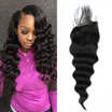 Amazing Star Loose Wave Closure Brazilian Virgin Hair Closure with Baby Hair Virgin Human Hair Lace Crochet Closure 4x4 Inch