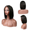 9A Pre Plucked Human Hair Bob Wig With Baby Hair Silky Straight Peruvian Virgin Lace Front Wigs For Black Women Short Cut Wig