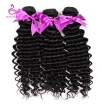 Silkswan Deep Wave Malaysian Remy Hair 100 Human Hair Weave Bundles Nature Color 8-28inch