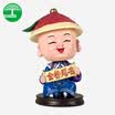 Light shade car ornaments shaking head car ornaments cartoon small clear official car supplies national culture creative gifts auspicious wishful