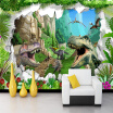 Custom Mural Wallpaper 3D Cartoon Dinosaur Living Room TV Background Wall Mural Childrens Room Bedroom Photo Backdrop Wallpaper