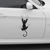 LMA Loma Car 3D Sticker Door Cute Little cartoon Cat Funny Funny scratches Car stickers