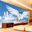 Custom Photo Wallpaper Blue Sky White Clouds Horse Creative Art Living Room 3D Wall Mural Wall Papers Home Decor Modern Painting