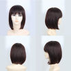 Long Straight Women Hairpiece 100 Human Hair Topper Long Hairpiece Flat Bang