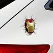 LMA Loma car sticker 3D stickers simulation cracks through the wall stickers Leopard rearview mirror stickers car decoration