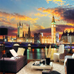 Custom 3D Mural Wallpaper Modern City Buildings Under The Sunset Photo Wall Paper Living Room TV Sofa Background Wall Covering