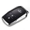 Di Galen Toyota car key bag new Highlander rav4 Rong Kai Camry Corolla double engine Reiz Prado key set modified key shell buckle A smart - electric light blue