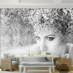 Custom Photo Wallpaper Modern Fashion Black White Abstract Art Beauty People Background Mural Wallpaper For Bedroom Walls 3D