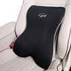 Fast car headrest car neck pillow pillow cervical vertebra memory cotton car massage comfortable pillow lumbar four seasons car supplies Athens headrest - dark coffee color 1