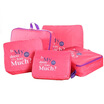 Space Trolley Box Travel Storage Set 5pcs Set of clothing finishing waterproof storage package red