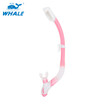 Whale Dry Snorkel with Comfortable Silicone Mouthpiece&Purge Valve for Snorkeling&Scuba Diving