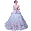 Flower Fairy Sexy Hollow Embroidery Pastels Tulle Ball Gown Wedding