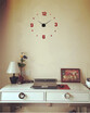 Modern Frameless DIY Wall Clock Large 3D Wall Watch Non Ticking for Living Room Bedroom Kitchen