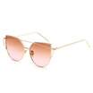 Cat eye sunglasses Best Hot Fashion Brand Sunglasses Colorful Women Glasses metal Cat Eye Sun Glassesfor Male Mirror Female