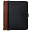 Deli deli 8in80 mid-range section loose-leaf leather business notebook notebook black coffee random 3307